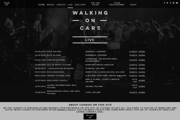 walkingoncars.com site used Walkingoncars