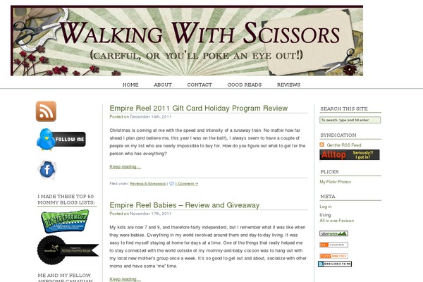 walkingwithscissorsblog.com site used FastWay