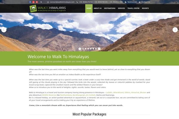 walktohimalayas.com site used Tour Package V1.02
