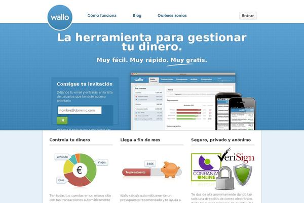 wallo.com site used Wallo-theme