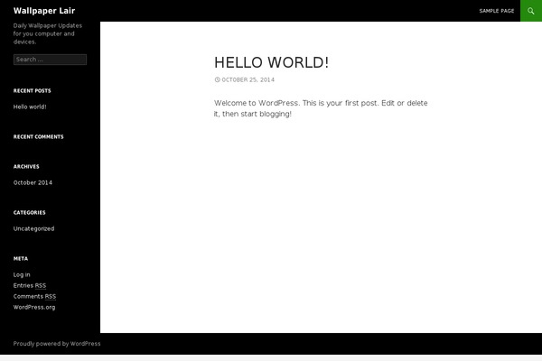 WordPress website example screenshot