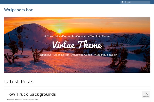 Virtue theme site design template sample