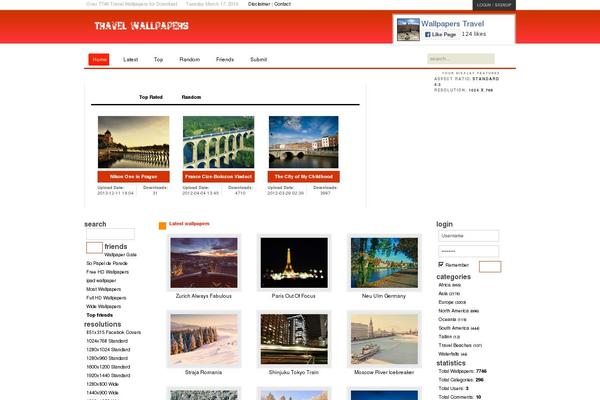 wallpaperstravel.com site used Wallpaperstravelcom