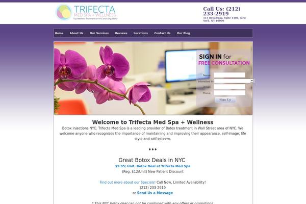 wallstreetbotoxnyc.com site used Twenty Eleven