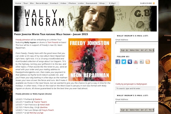 Site using GigPress plugin