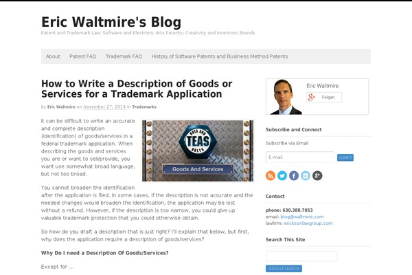 WordPress website example screenshot