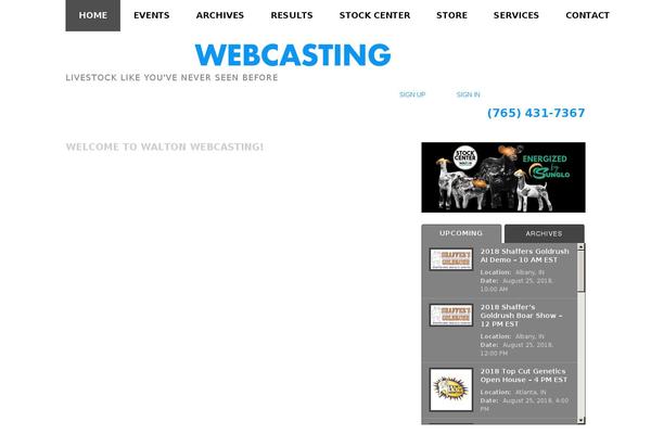 waltonwebcasting.com site used Walton