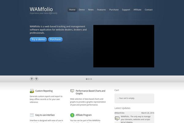 wamfolio.com site used Inspire