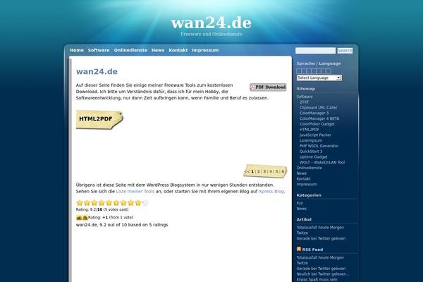 Win7blog theme site design template sample