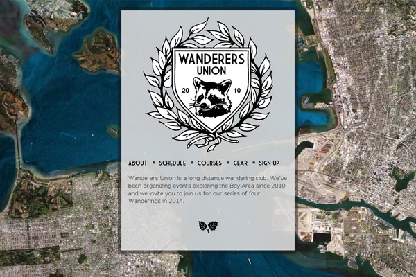 Wanderers theme site design template sample