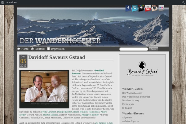 wanderhotelier.ch site used Wandern