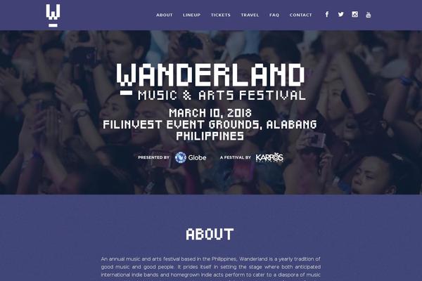 wanderlandfestival.com site used Smartic