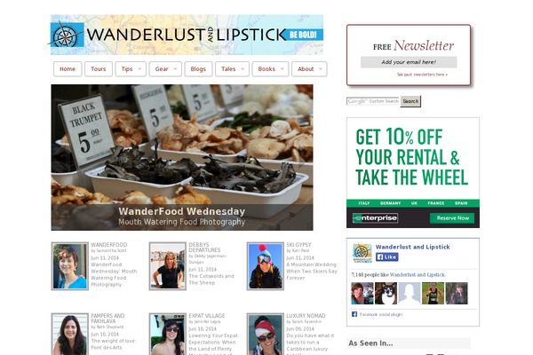 wanderlustandlipstick.com site used Wanderlustandlipstick