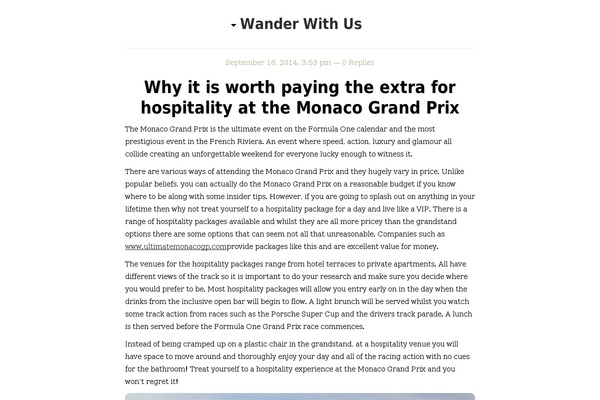 wanderwith.us site used Hro