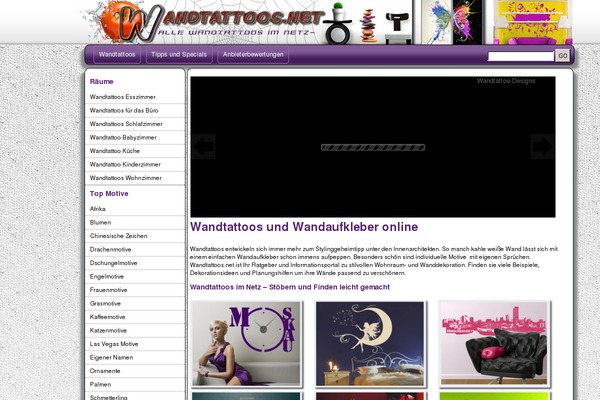 wandtattoos.net site used Headless
