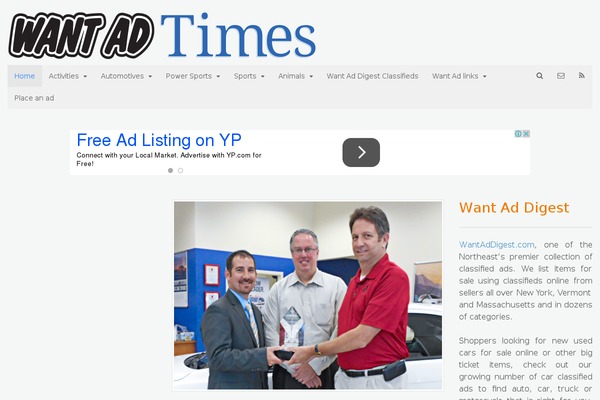 WordPress website example screenshot