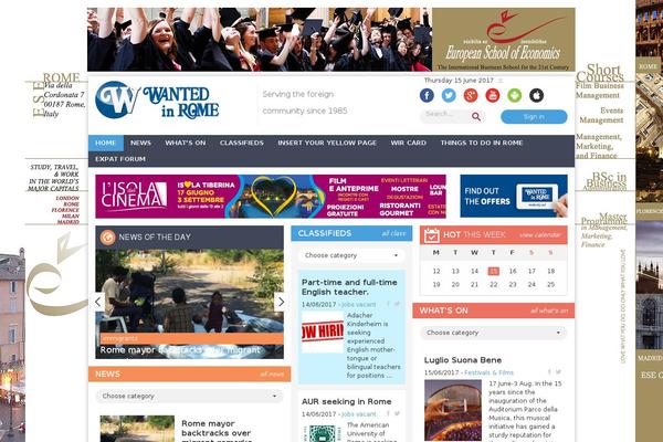 wantedinrome WordPress theme, websites list used wantedinrome theme wantedinrome theme websites examples