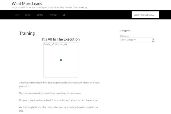 wantmoreleads.com site used Genesis-sample-2