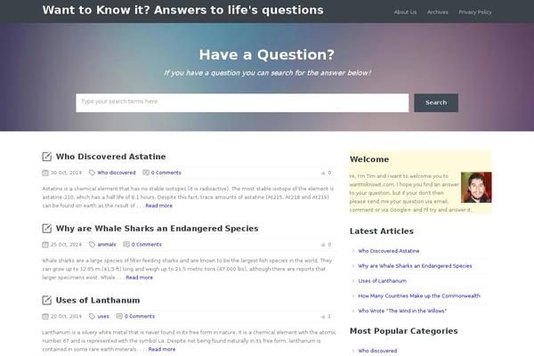 wanttoknowit.com site used Knowledgebase-theme