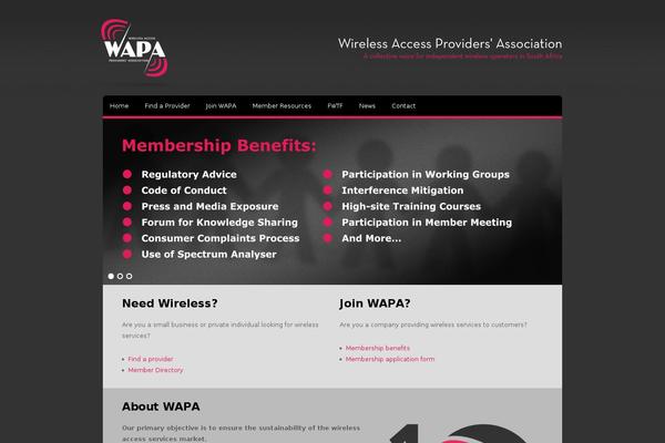 wapa.org.za site used Wapa2