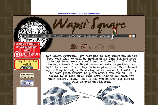 wapsisquare.com site used Comicpress-wapsi