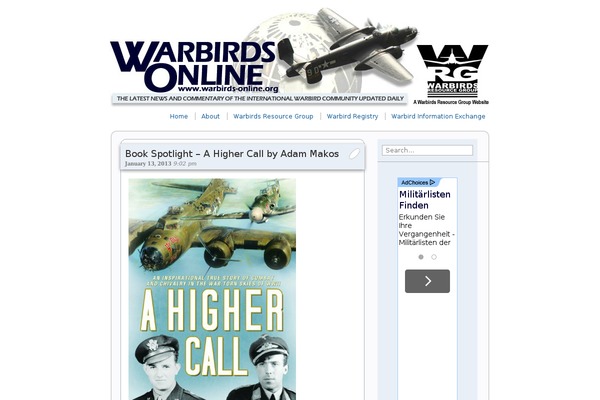 warbirds-online.org site used Vslider-10