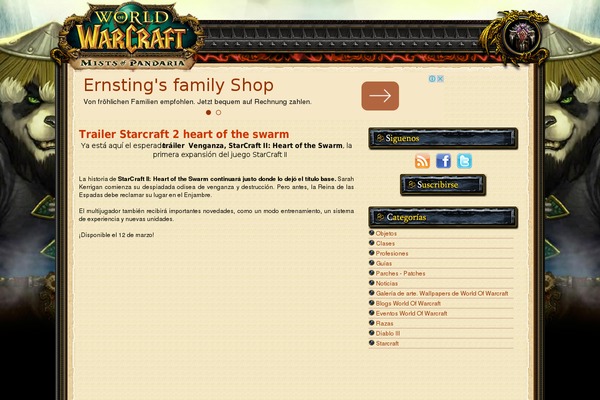 warcraft.es site used Ftw