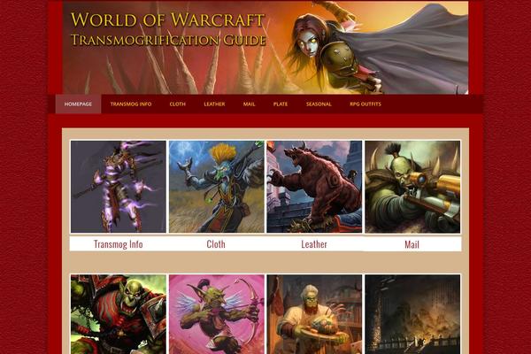 warcrafttransmog.com site used Pinboard