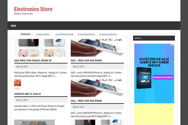 Dynamic News Lite theme site design template sample