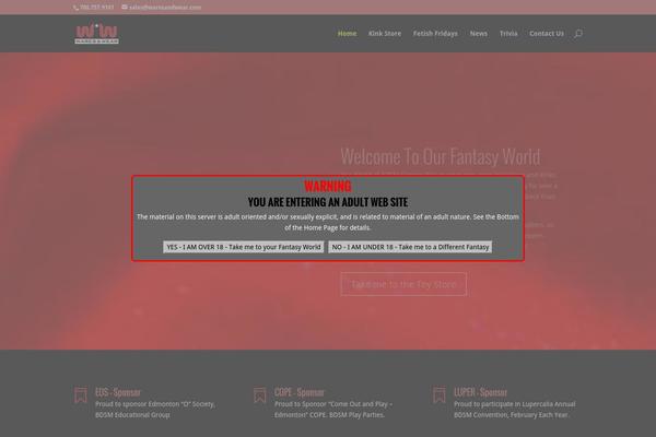 Site using Homepage-pop-up plugin