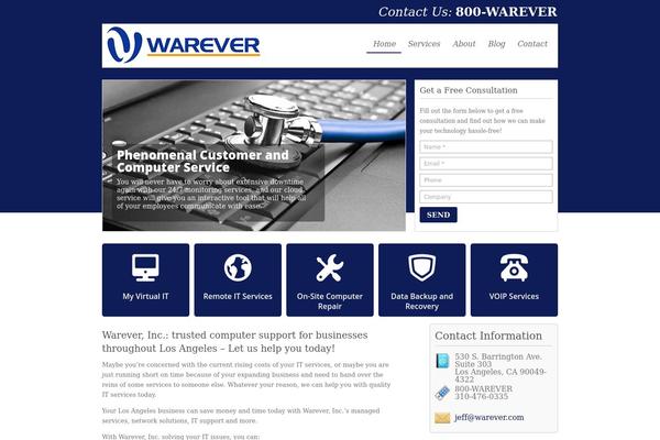 warever.com site used Designh