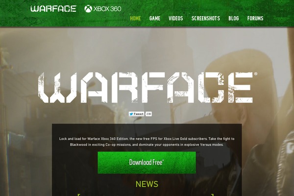 warfacexbox.com site used Warface