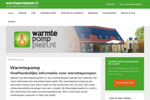 warmtepompplein.nl site used Warmtepompplein