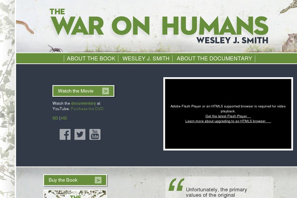 waronhumans.com site used Blankslate-war