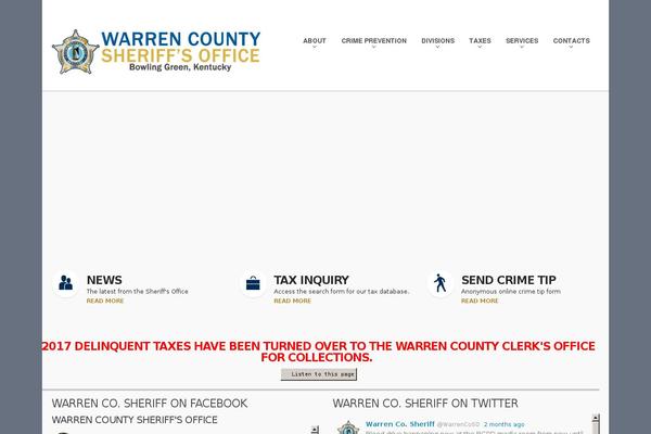 warrencountykysheriff.com site used Theme48787