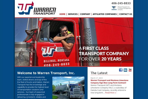 warrentransport-mt.com site used Warren