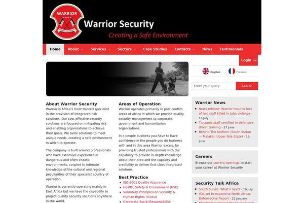 warrior-security.com site used Warrior