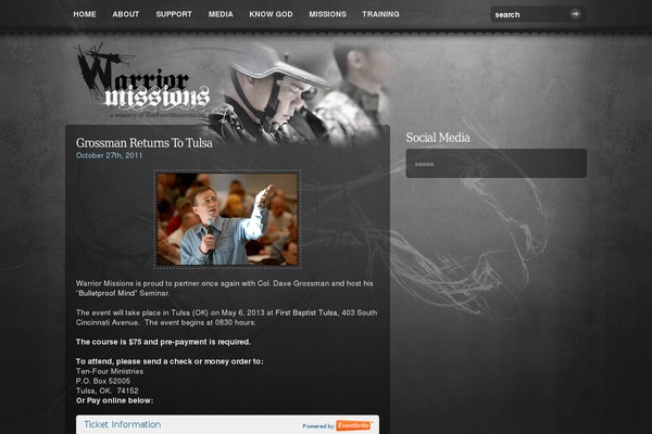 WordPress website example screenshot