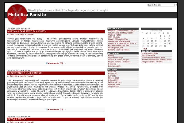 WordPress website example screenshot