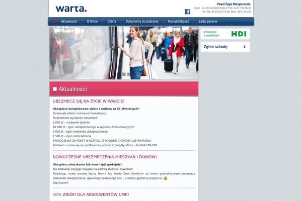 Warta theme site design template sample
