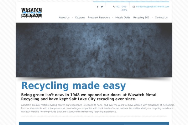 wasatchmetal.com site used Wasatch