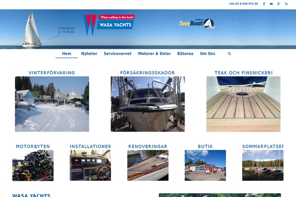 Enfold theme site design template sample