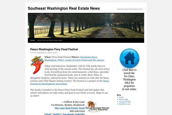 Twenty Ten theme site design template sample