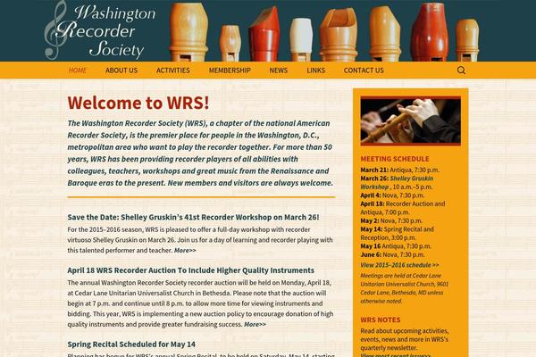 washingtonrecordersociety.org site used Washingtonrecordersociety