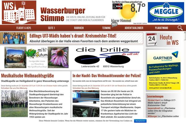 wasserburger-stimme.de site used Avada Child Theme