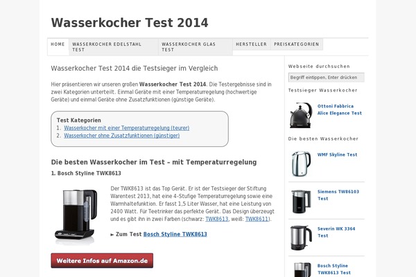 wasserkocher-tests.org site used Generatepress-child