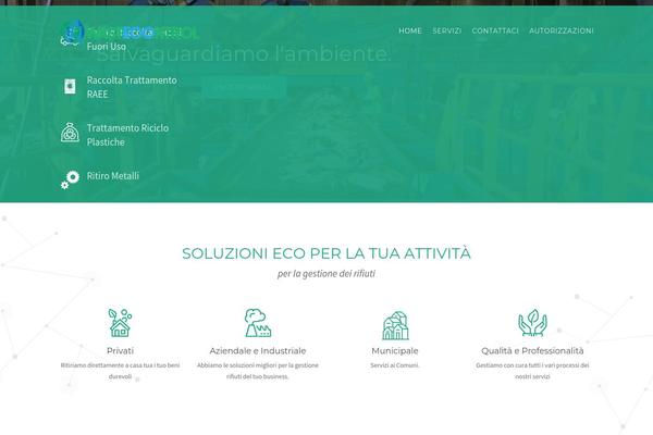 Recycle theme site design template sample