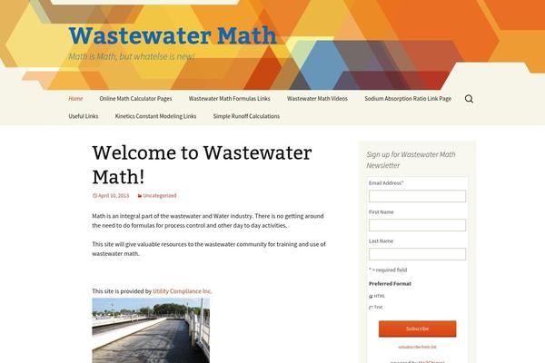 Twenty Thirteen theme site design template sample