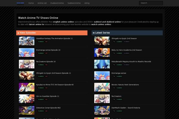 myanimeonv2 WordPress theme, websites list used myanimeonv2 theme myanimeonv2 theme websites examples