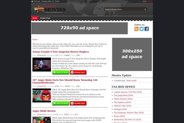 Wp-news-nonagc theme site design template sample